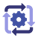 three-shades-gear-arrows-cycle-content-management-workflow