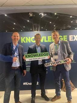 James Doyle, Richard Forsyth and Michele Mingotto attended the Knowledge22 event in the Hague