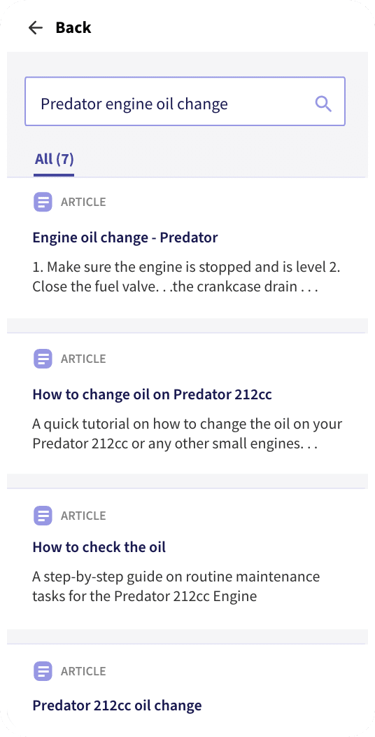 digital work instructions Natural Language Search Mobile